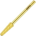 thumbnail image 4 of PANA Professional 3/32" Cone Shape Nail Carbide Bit - Nail Drill Bit For Manicure Dremel Machine- Gold, Extra Coarse Grit, 4 of 7