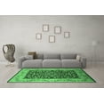 thumbnail image 3 of Ahgly Company Indoor Round Oriental Emerald Green Industrial Area Rugs, 5' Round, 3 of 4