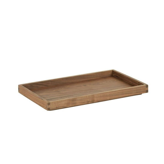 Cal Mil Sydney Walnut Tray, 12 inch Width x 20 inch Depth x 1.5 inch Height