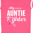 thumbnail image 4 of Inktastic Breast Cancer Awareness My Auntie is a Fighter Boys or Girls Baby Bodysuit, 4 of 5