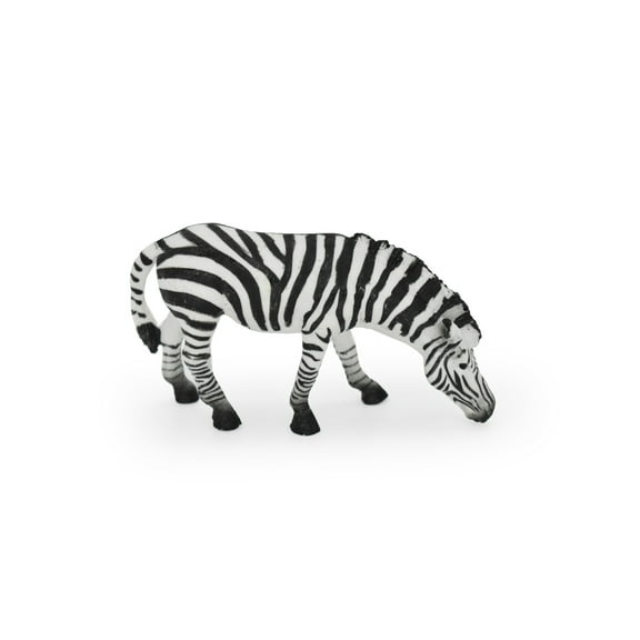 Zebra Toy, Getting a Drink, Africa, Savannah, Drinking, Very Realistic Rubber Figure, Model, Educational, Animal, Hand Painted Figurines, 5" CH0103 BB88