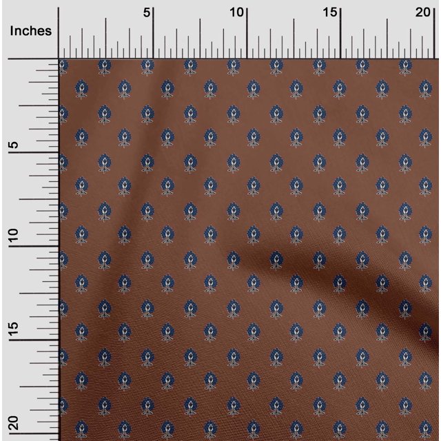 oneOone Viscose Chiffon Fabric Floral Block Decor Fabric Printed BTY 42 Inch Wide