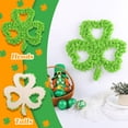 thumbnail image 7 of SDJMa St. Patrick's Day Wreath, Artificial Shamrock Wreath with Green Foam Rose, Irish Welcome Sign for Front Door Porch Wall Hanging Decoration, 7 of 7