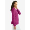 thumbnail image 3 of Jessica London Women's Plus Size Pullover Crochet Polo, 3 of 4