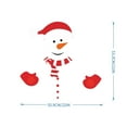 thumbnail image 3 of Christmas Decorations Christmas Decoration Snowman Expression Magnetic Refrigerator Sticker Holiday Decoration Garage Door Decoration Wall Sticker red, 3 of 8