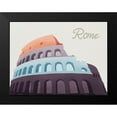 thumbnail image 2 of Prime, Marcus 18x15 Black Modern Framed Museum Art Print Titled - Colorful Rome 1, 2 of 5