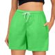 thumbnail image 1 of MKLEKYY Pantalones Cortos Para Correr Para Mujer, Con Cordón Ajustable, Cintura De Color, Cómodos, Elásticos, Lisos, Pantalones Casuales Con Bolsillo Para Mujer, 1 of 4