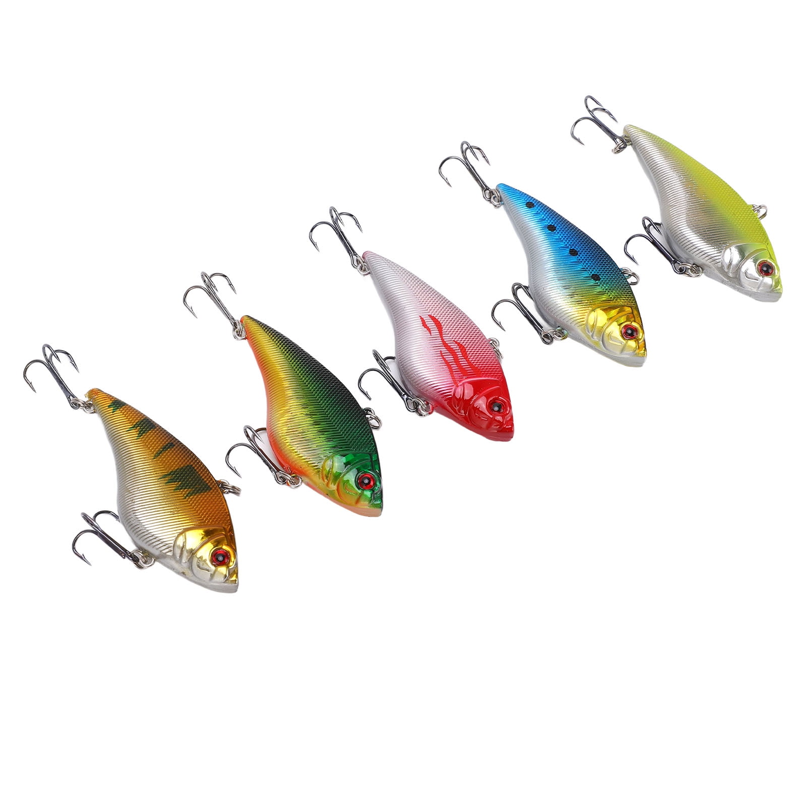 5pcs pack professional simulate shrimp fishing lures for catch fish Got-cha Pro it flicks backward when threatened and rolls forward when cruising Fishing Lures,5pcs 7cm/16g Fishing Lures