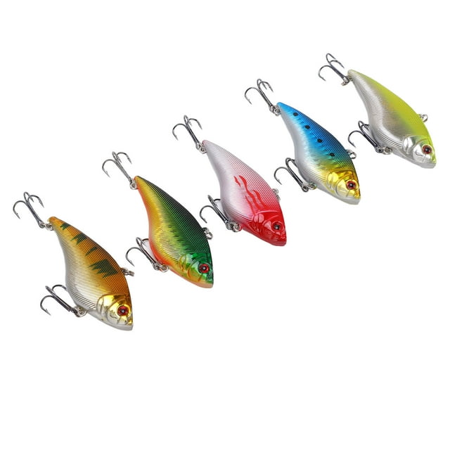 Nimomo Señuelos De Pesca Duros VIB, 5 Uds., 7cm/16g, Ojos 3D, Swimbaits Realistas para Agua Dulce, Agua Salada, Lubina, Trucha Al Aire Libre