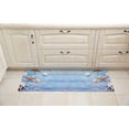 thumbnail image 2 of J&V TEXTILES Premium Kitchen Mat, Waterproof Anti Fatigue Kitchen Rug, Cushioned Non-Slip Textilene Surface Kitchen Floor Mat for Home, Office, Indoor, 20"x55" Coastal, 2 of 2