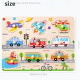 thumbnail image 2 of Children's Mushroom Nails Hand Grab Board Early Education Puzzle Wooden Puzzle Toys Fruit And Vegetable Cognitive Plane Puzzle Puzzle, 2 of 5