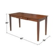 thumbnail image 5 of International Concepts San Remo Counter Height Stool and Large 3-Drawer Desk, Espresso, 5 of 7