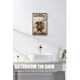 thumbnail image 4 of Dachshund Dog Bathroom Tin Sign Roll Paper No Job is Finished Retro Sign Toilet Wall Art Shabby Chic Aluminum Sign Housewarming Gift Funny Wall Decoration 5.5x8 Inch, 4 of 8