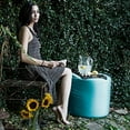 thumbnail image 2 of Jaxx Bean Bags  Spring Indoor/ Outdoor Ottoman Light Blue, 2 of 3
