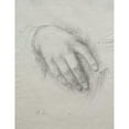 thumbnail image 2 of Alphonse Legros 12x14 Black Ornate Wood Framed Double Matted Museum Art Print Titled: The Hand of Nora E. Legros (C. 1890-1904), 2 of 5
