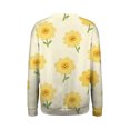 thumbnail image 5 of Kaondbfi Women's Lily of the Valley Flower Print Pullover Tops Fall Fashion Round Neck Loose Hoodless Sweatshirts for Women, 5 of 5