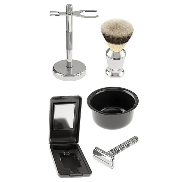 Kit de Rasurado Mamba Shave con Rastrillo Doble Navaja Brocha y más