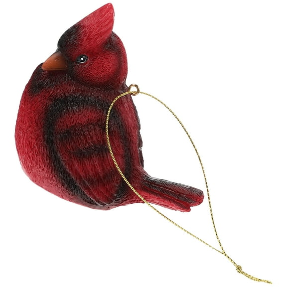 GETAJGHSD Craft Birds Resin Ornaments Red Resin 1 Christmas Decoration