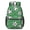 Soccer and Triangle Green Pattern, variant on Soccer and Splash White Pattern 17" School Backpacks for Teens,Waterproof Oxford Fabric,S-Shape Padded Straps for School,Travel,Hiking,Camping