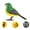 Green, variant on LeeQinersw Electronic Bird Toy Parakeet Parrot Cage Toy Interactive Toy Figurine Toy Sound Tanager
