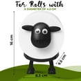 thumbnail image 3 of Juego de 3 divertidos portarrollos VELENTI Black Sheep, 3 of 7