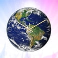 thumbnail image 2 of KAKOWELY map shape wall clock Creative South America Map Shape Wall Clock Round Digital Hanging Clock Suitable for Study Home School No Battery Size M11.81"X11.81"X0.08", 2 of 4