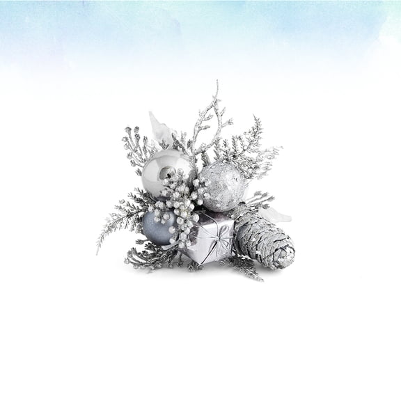 Milisten Pine Cones and Berry Branch Christmas Cuttings Decorative Set for Holiday Home Decor and Crafting Projects