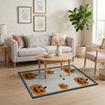thumbnail image 3 of ODIKA Halloween Striped Pumpkin Ghost Farmhouse Welcome Fallc Door Pet Friendly & Kids Safe Play for Playroom, Bedroom, Reading Nook, 3 of 7