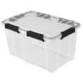 thumbnail image 5 of Sterilite 54 Qt Gasket Box, Stackable Plastic Storage Container with Lids, Black, 16 Pack, 5 of 14