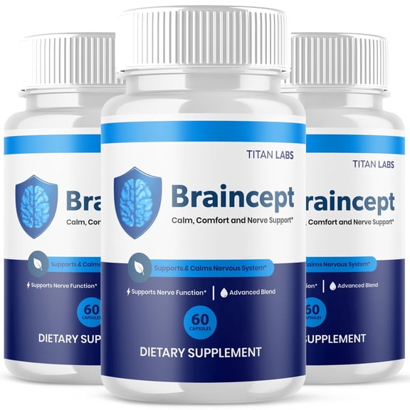 Braincept Advanced Formula Brain Support Pills Maximum Strength Supplement Brain Cept 180 Capsules