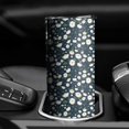 thumbnail image 3 of 20oz Navy Daisy Flower Floral Pattern Skinny Tumblers Stainless Steel Tumbler with Lid and Straw,Vacuum Insulated Double Wall Travel Tumbler Cups with Cleaning Brush for Coffee,Tea, 3 of 6