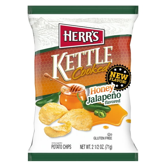 Herr's Honey Jalapeno Flavored Kettle Chip - 2.5 oz