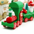 thumbnail image 5 of Deago Wooden Train Toys Christmas Decoration Train Festival Xmas Birthday Santa's Gift For Children (3 PCS/1 Set), 5 of 8