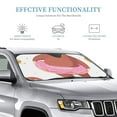thumbnail image 3 of Kdxio Sloth with Donuts1 Print Windshield Sun Shade, Foldable Sun Blocker for Car,Truck,SUV Automotive Interior Sun Protection,Reflective Shade for Front Windshield(Small), 3 of 7