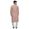 thumbnail image 3 of Atasi Cotton Slub Printed Fashion For Men Asymmetric Button Down Kurta For Men, 3 of 5