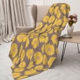 thumbnail image 3 of Sikiie Sunflower Cozy Flannel Fleece Throw Blanket: Lightweight & Thick for All Seasons - Perfect for Women, Men, & Kids"40"x30", 3 of 6