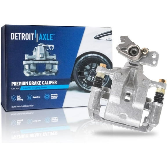 Detroit Axle - Rear Right Brake Caliper for Ford Fusion Lincoln MKZ Zephyr Mazda 6 Mercury Milan, Passenger Side Disc Brake Caliper with Bracket Replacement