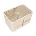 thumbnail image 5 of Wall Mounted Tissue Storage Box Punch Free Clear Dust Proof Hanging Face Towel Dispenser Box, 5 of 5