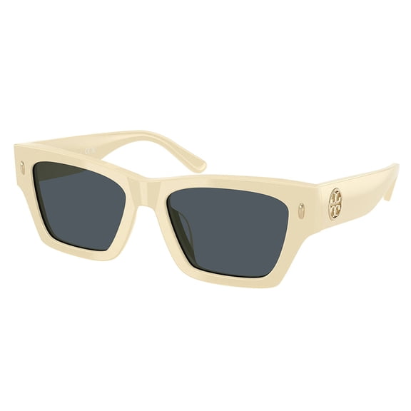 Tory Burch TY 7169U Plastic Womens Rectangle Sunglasses Warm Ivory 52mm Adult