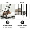 ARCTIC SCORPION TwinoverFull Bunk Bed, NoiseFree Metal Frame with Guardrails & Ladder, No
