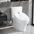 thumbnail image 7 of Smart Electric Bidet, Heated Toilet Seat Elongated with Dual Control, LED Display, Instant Warm Water & Air Dryer, Self-Clean Nozzle, Slow Close Lid, UV Light, Child/ECO/Silent Mode, 7 of 7