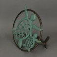thumbnail image 5 of Zeckos Verdigris Bronze Cast Iron Sea Turtle Wall Mount Garden Hose Hanger, 5 of 8