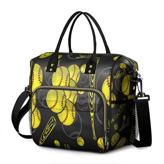 Team Player Lunch Tote - Multi-Pocket Insulated Cooler Bag for Baseball, Softball, Volleyball