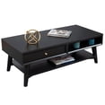 thumbnail image 3 of Alpine Furniture Flynn Wood 1 Drawer Coffee Table in Black, 3 of 6