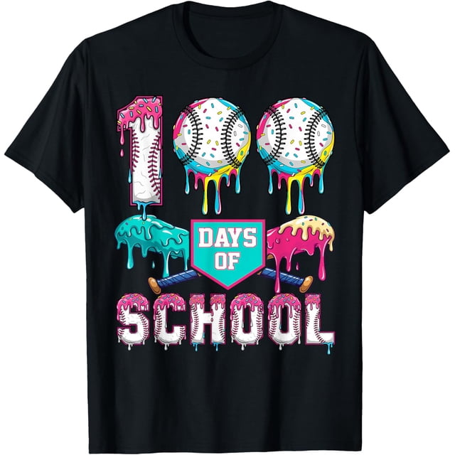 T-Shirt de Baseball Unisexe 100 Jours d'École 100e Jour d'École P-5TG