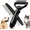 Black, variant on FAISID Pet Grooming Combo - Blue Deshedding Brush Undercoat Rake with Metal Comb for Detangling and Dematting Long, Matted Fur on Cats and Dogs