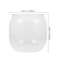 thumbnail image 2 of SEWCHICS Small Gold Fish Bowls For Real Fish Clear Fish Container Oval For Decoration 1Pack, 2 of 8