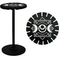 thumbnail image 2 of 1 set Pendulum Holder Wooden Pendulum Display Stand Stones Rocks Crystal Pendulum Holder with 18 Slots for Crystals Necklaces Accessories Decoration Spirit Altar Decoration - Geometry Moon, 2 of 7
