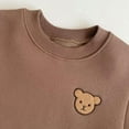 thumbnail image 4 of Esaierr Toddler Baby Newborn Pullover Sweatshirt for Boys Girls,Girls Tops Kids Sweat Shirts Sweatshirt Thickened Warm Crewneck Sweatshirt for 3M-24M, 4 of 5