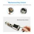 thumbnail image 3 of Graflsoa Advanced Smart Lock Cylinder with Triple Unlock: Card, Password, Key - Model C001A-40/40 (Standalone) for Enhanced Door Security, 3 of 6